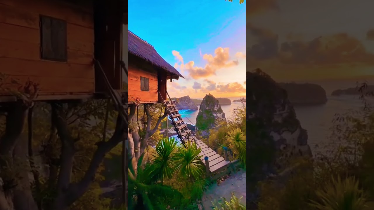 Magical Treehouse With Breathtaking Ocean View | Dream Travel Spot 🌅✨”