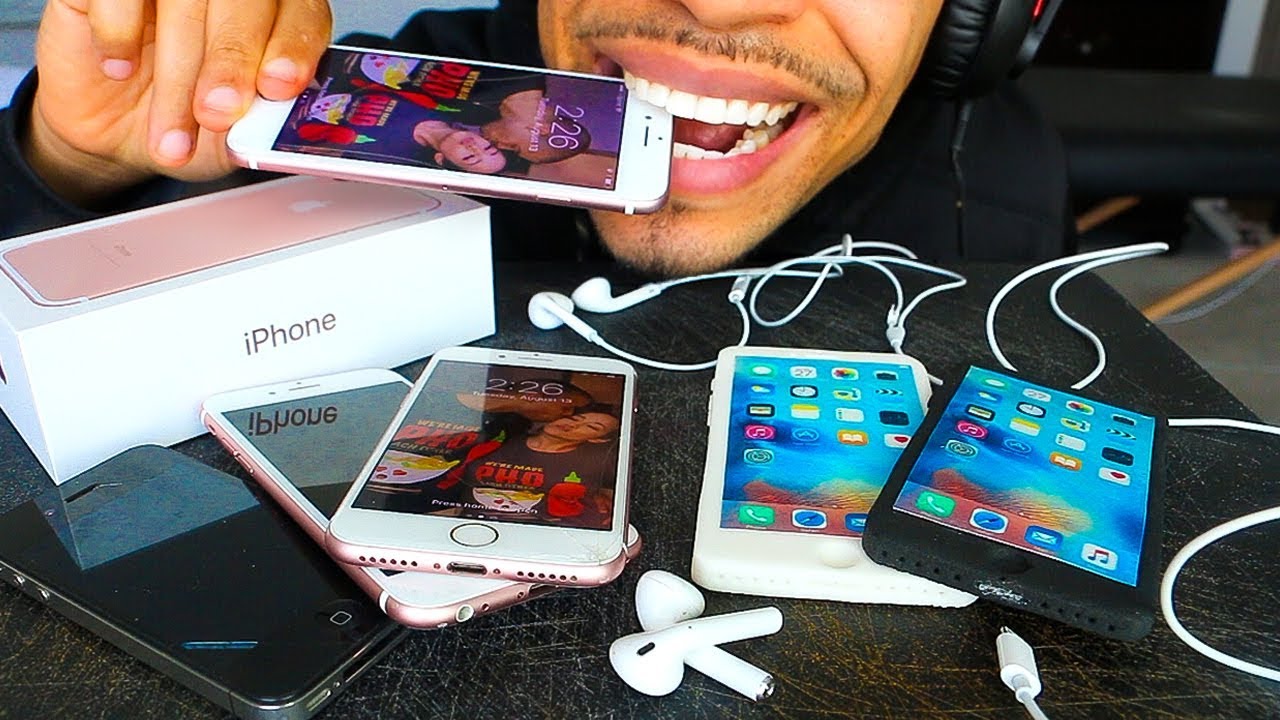 ASMR EDIBLE APPLE PRODUCTS EATING MY IPHONES (FAKE) MUKBANG 먹방 MOUTH SOUNDS NO TALKING JERRY