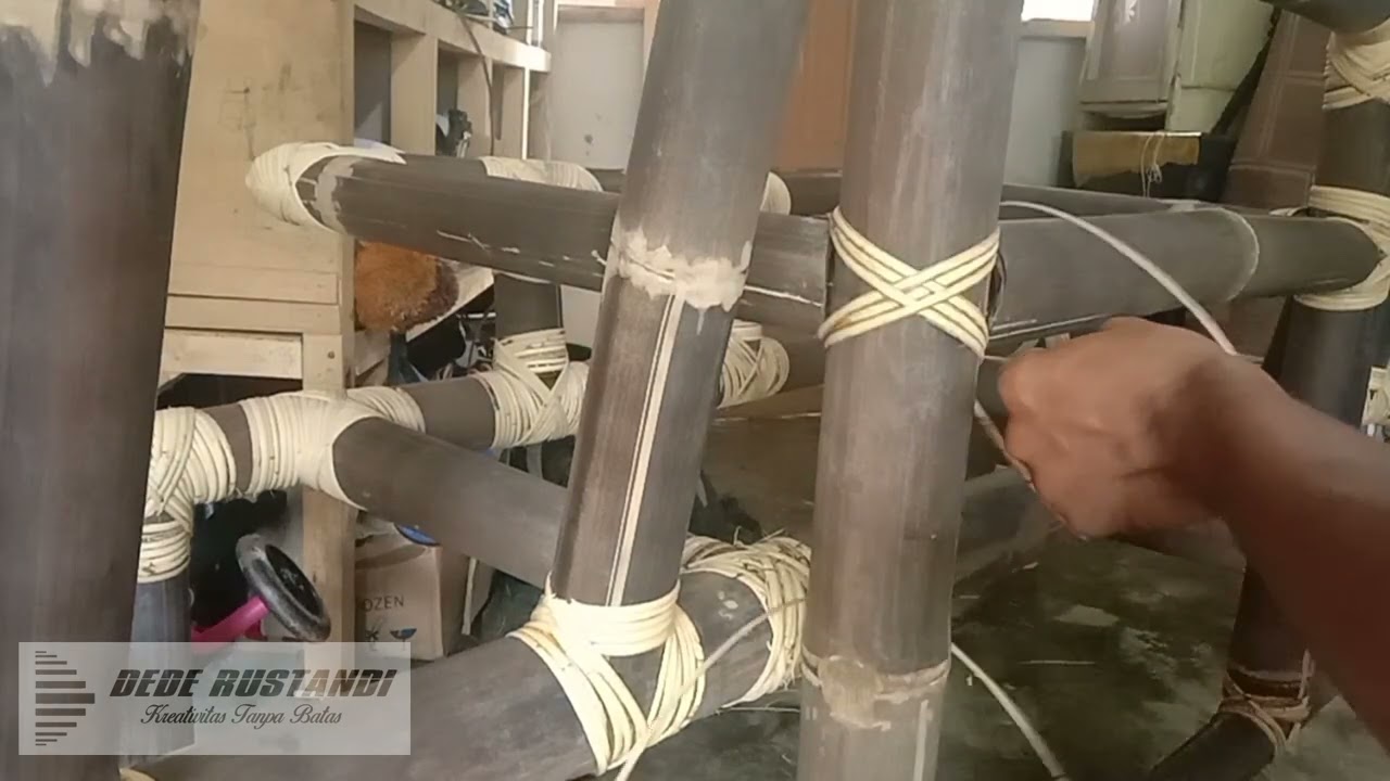 cara mengikat tali rotan bentuk palang plus