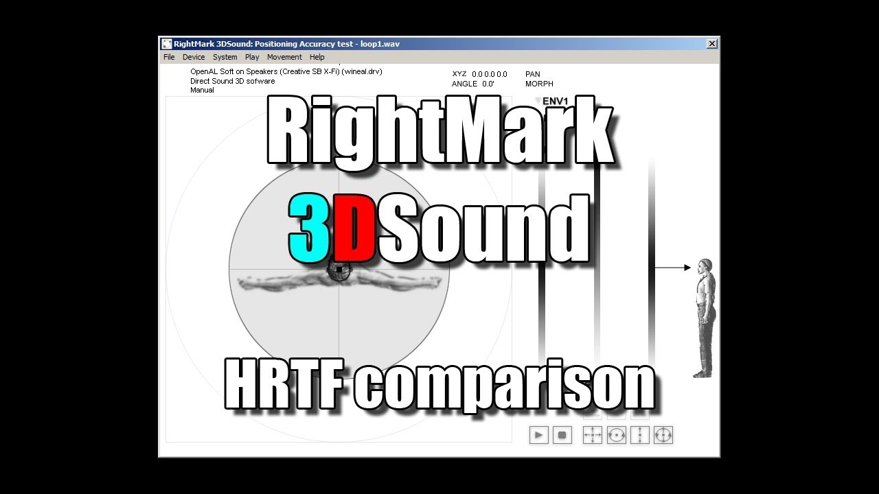 RightMark 3DSound Positioning Accuracy test: Hardware vs Software vs OpenAL Soft HRTF audio