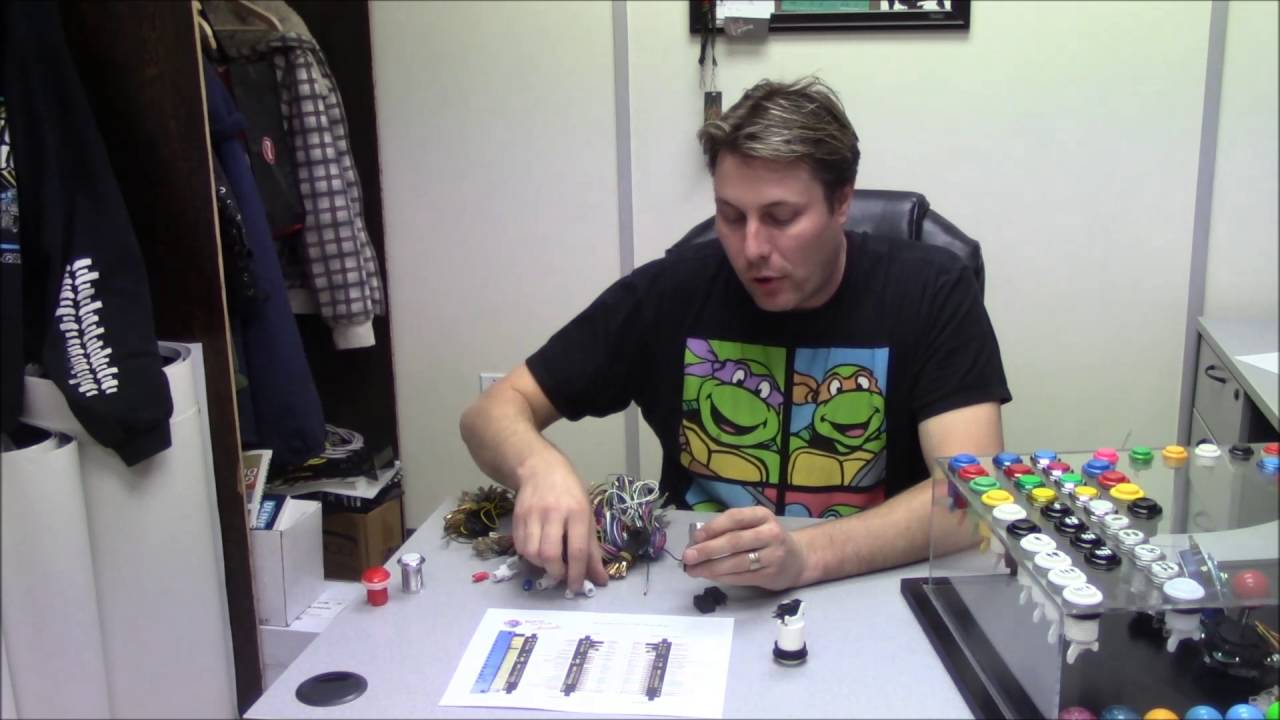 How to wire arcade pushbuttons and microswitches