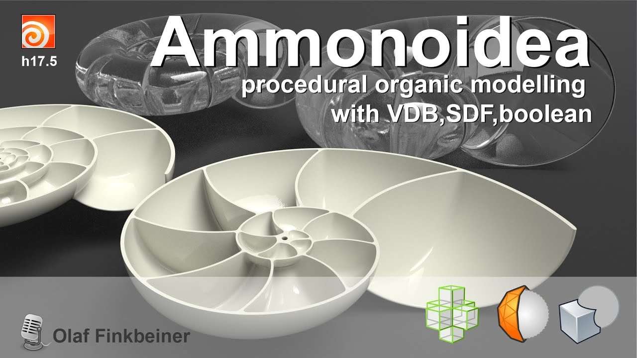ammonidea part1- procedural organic modelling in houdini