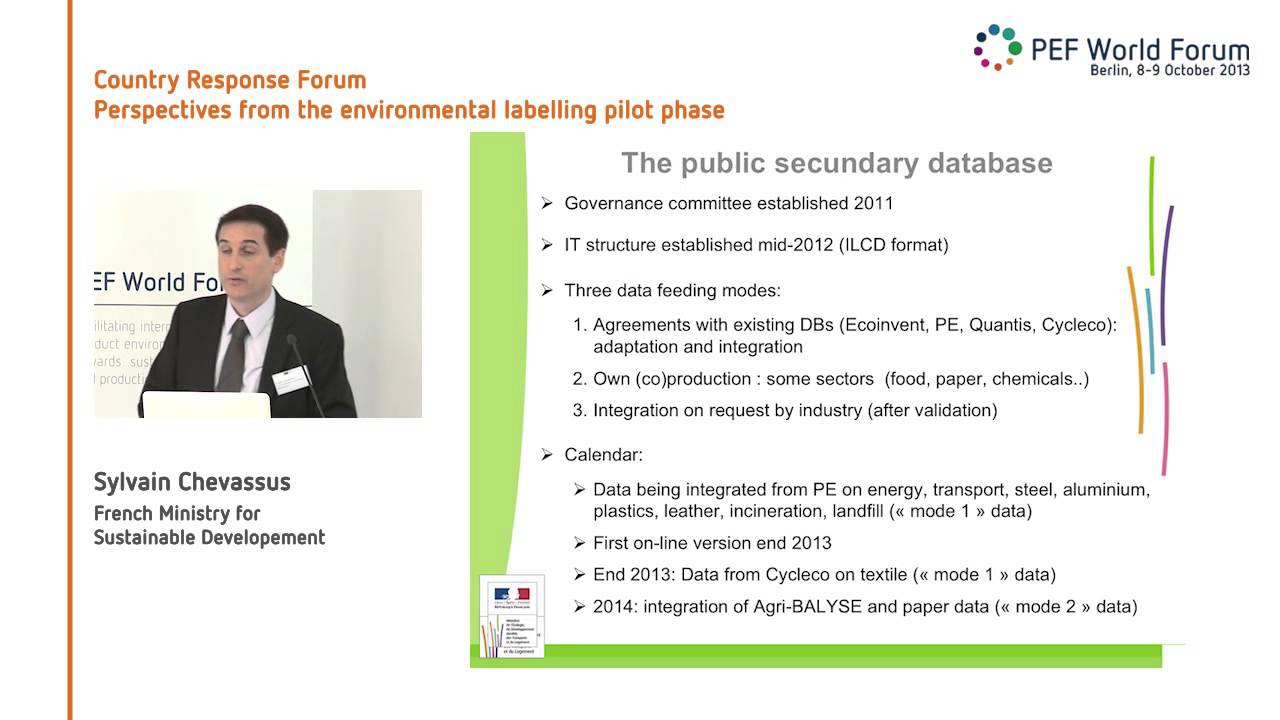 Sylvain Chevassus | French Sustainable Developement Ministry- Perspectives from the pilot phase