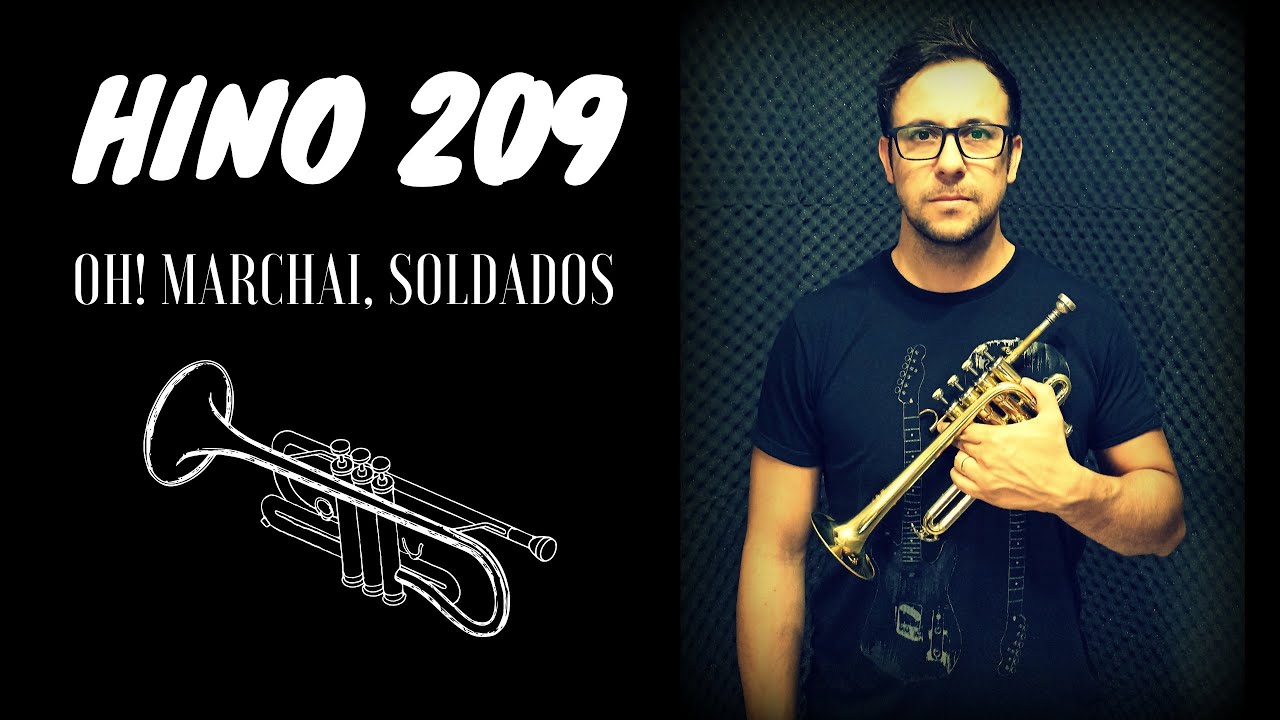 Hino 209 CCB - [Alegre] Órgão de tubos & Quarteto de Trompetes / Piccolo [Oh! Marchai, soldados]