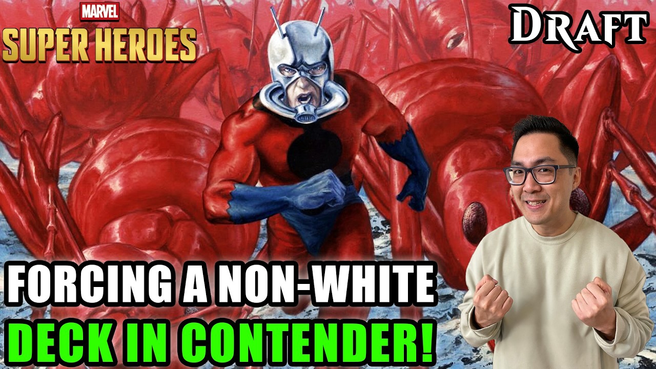 Forcing A Non-White Deck In Contender Drafts! | Marvel Super Heroes Draft | Contender Draft | MTGA