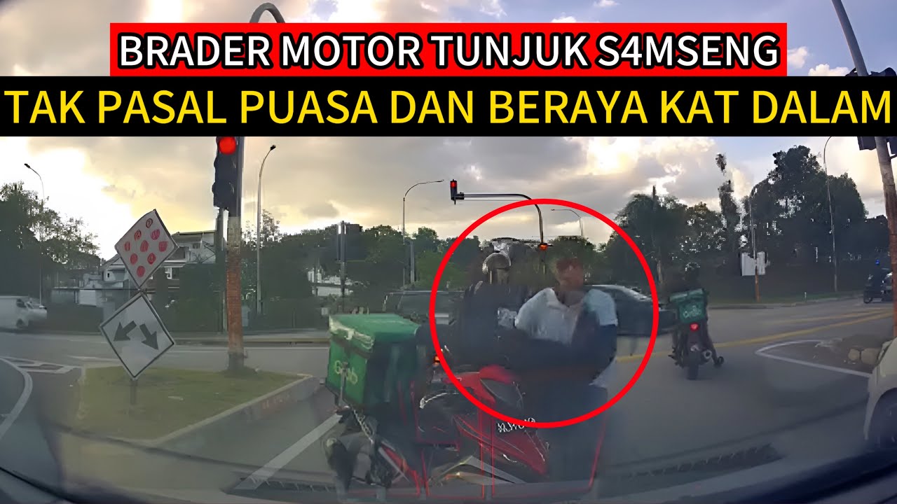 BRADER MOTOR TUNJUK S4MSENG,KEJADIAN DI JALAN CHERAS PERDANA.