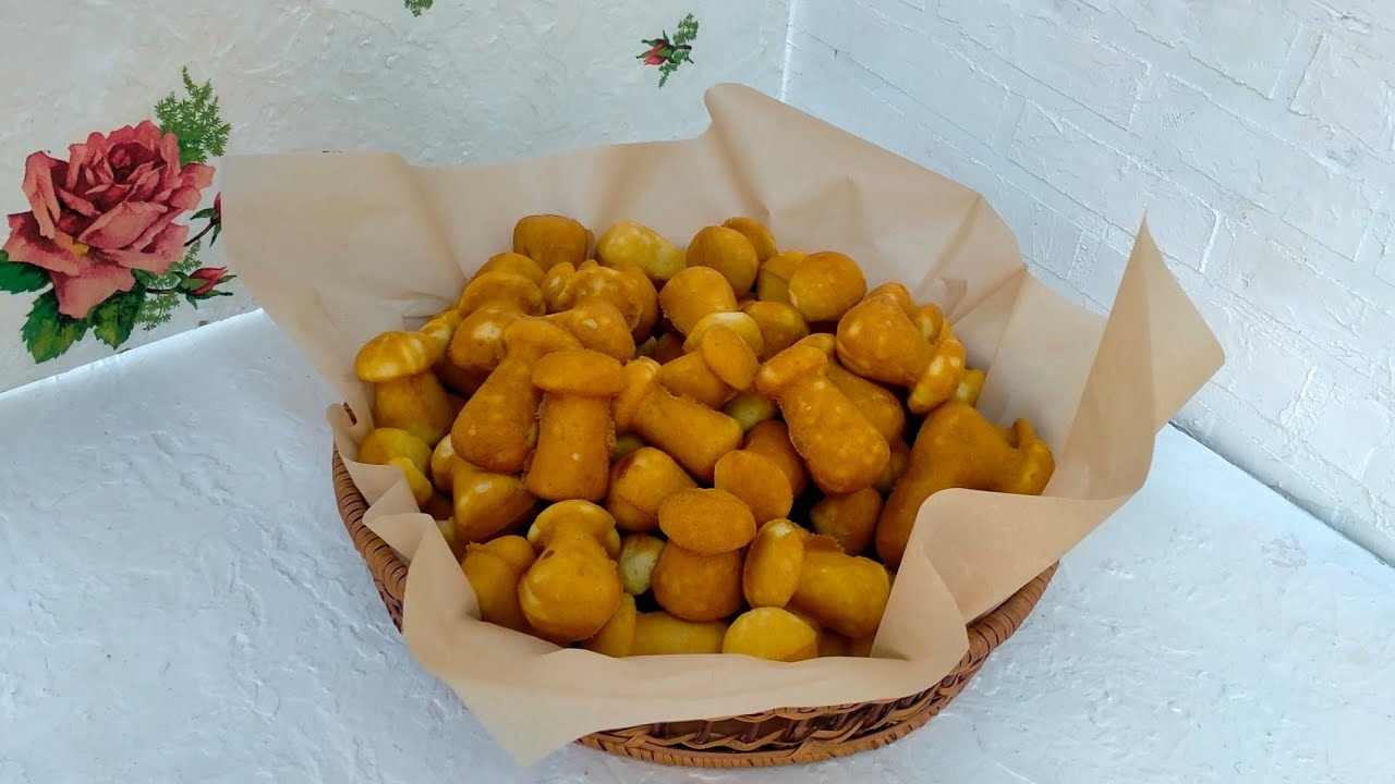 ПЕЧЕНЬЕ ГРИБОЧКИ НА ГАЗОВОЙ ПЛИТЕ. Вкус детства. Рецепт теста на сметане.