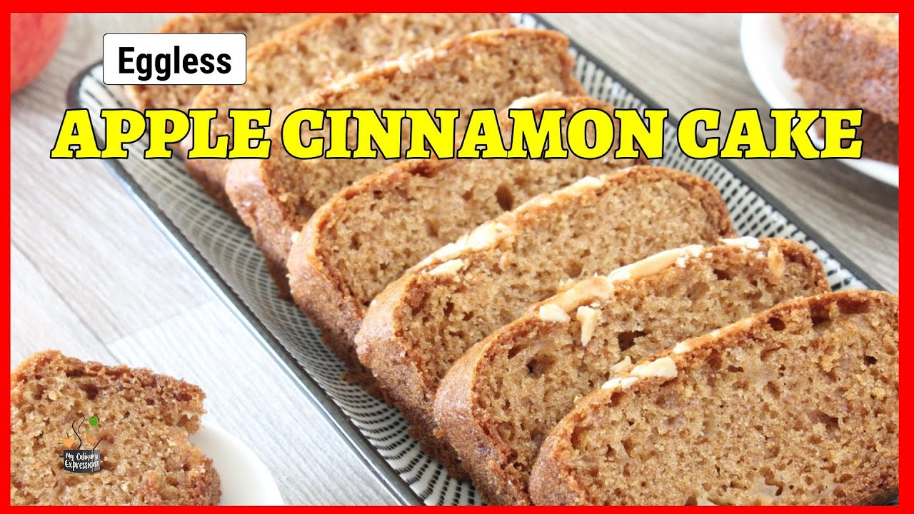 Apple Cinnamon Cake - Eggless recipe | Apple Cake No Butter No Egg | How to make Apple cake at Home
