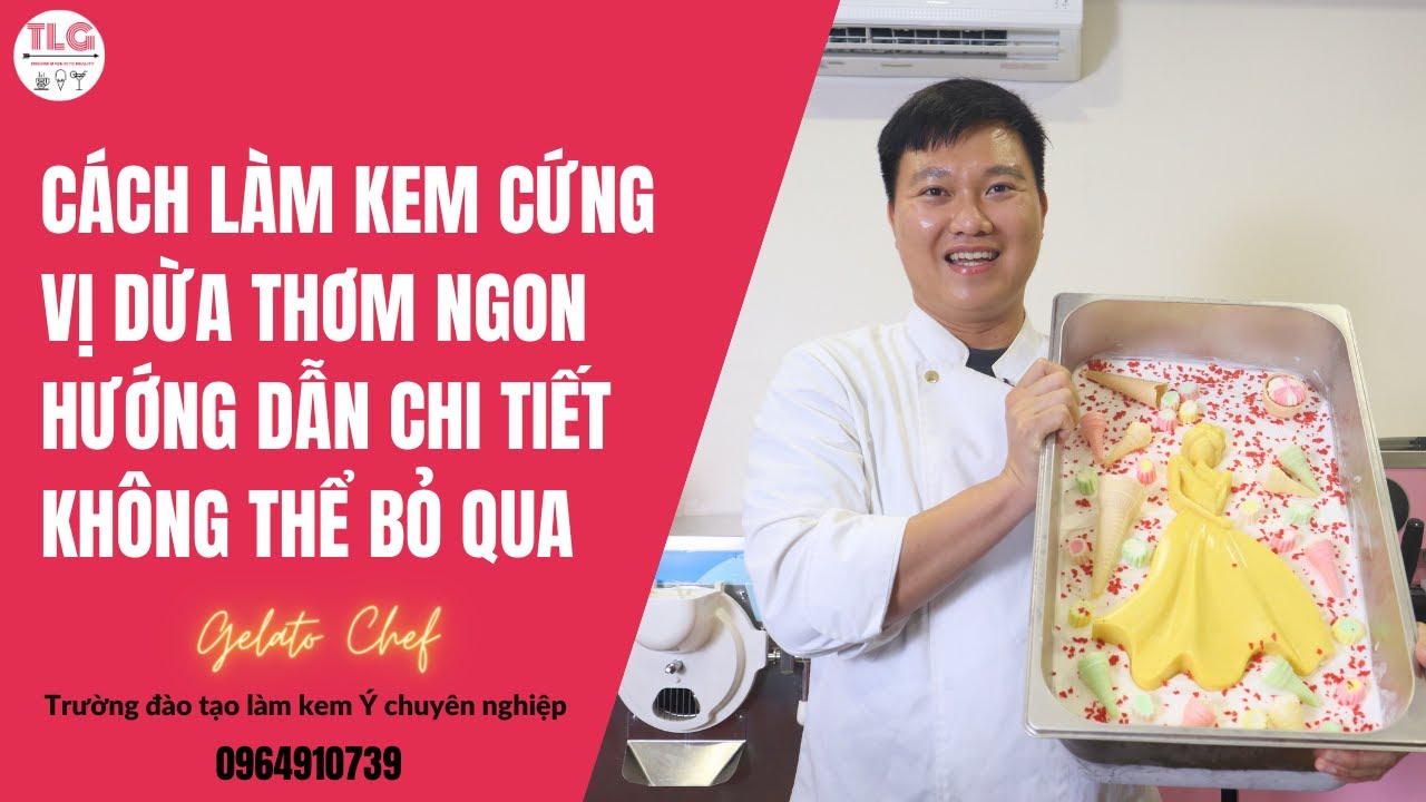 Cách làm kem cứng vị dừa thơm ngon. Hướng dẫn chi tiết không thể bỏ qua.mp4
