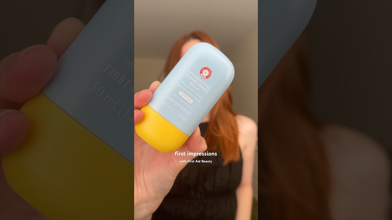 FIRST IMPRESSIONS 💛 NEW Hydrating Sunscreen Milk from First Aid Beauty