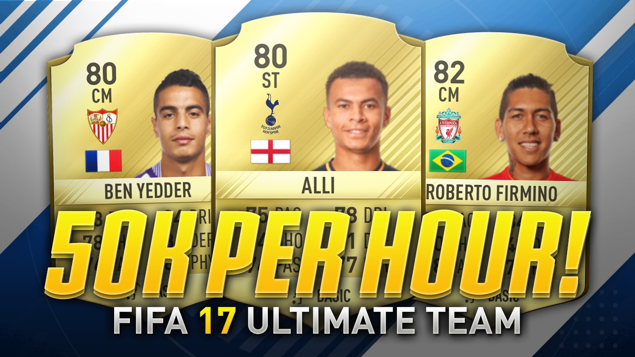 HOW TO MAKE 50,000 COINS PER HOUR! (FIFA 17 Trading Method)