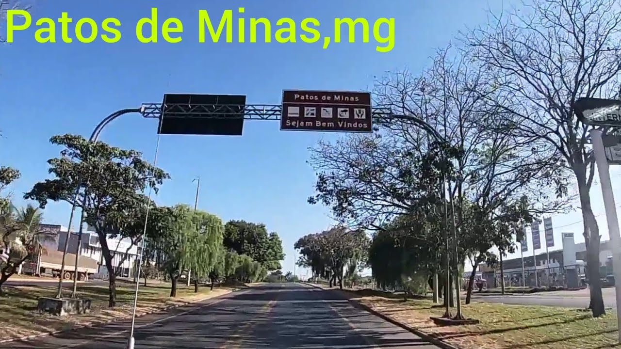 chegando ao centro de Patos de Minas pra primeira entrega.