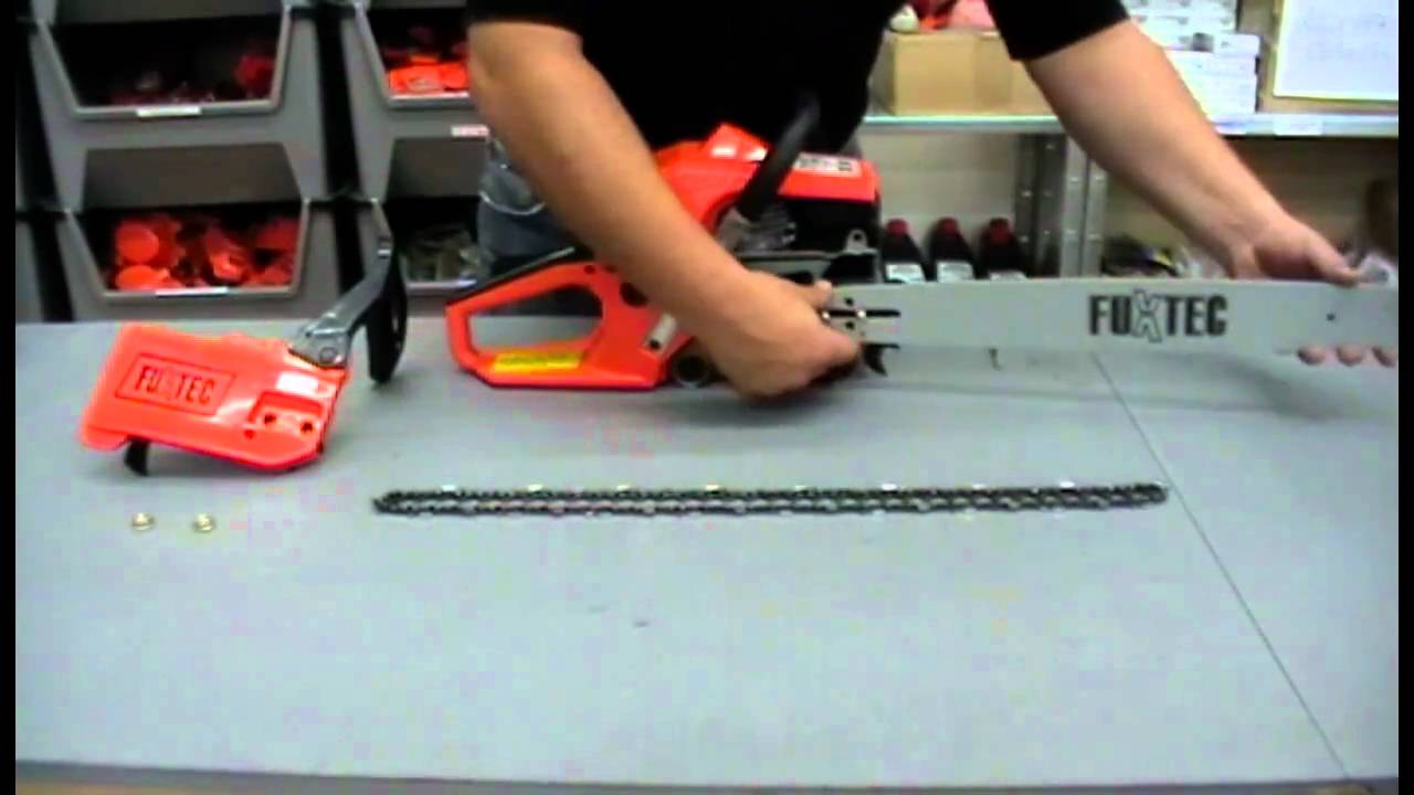 Zusammenbau / Montage FUXTEC Benzin Kettens&auml;ge
