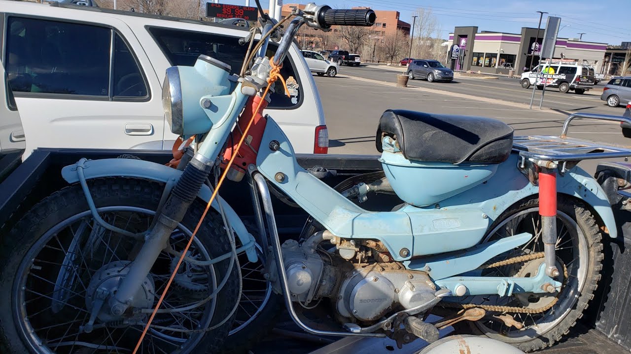High Fuel Costs? Easy Peasy - 1969 Honda Trail CT90 - Will it run?