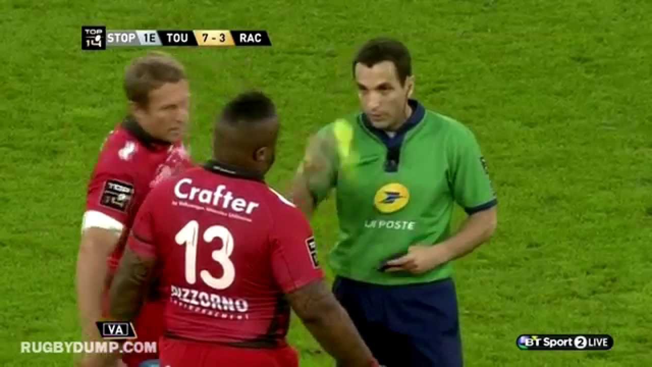 Mathieu Bastareaud big dump tackle on Jaques Cronje