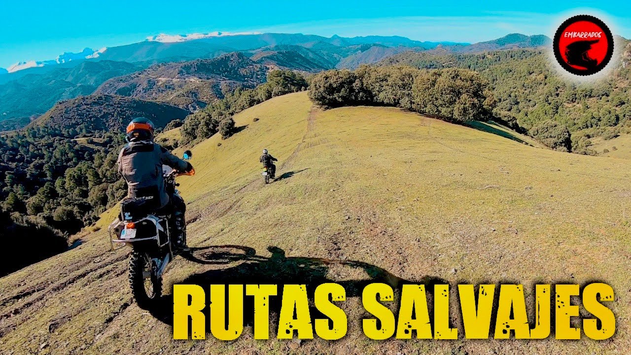 RUTAS SALVAJES en MOTO.   Viaje OFFROAD por Granada con motos trail