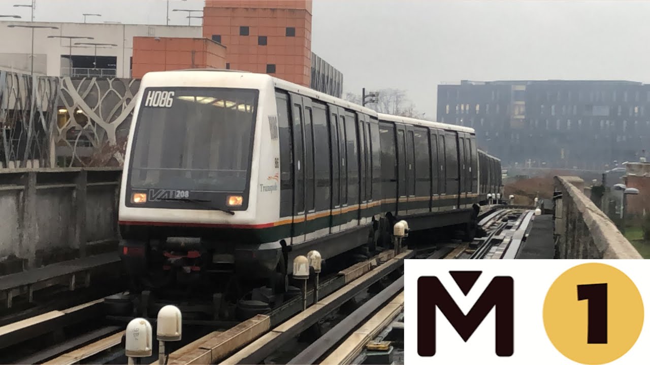 [ MÉTRO LILLE LIGNE 1🟡]. Trajet complet à bord de la Rame HP 86.