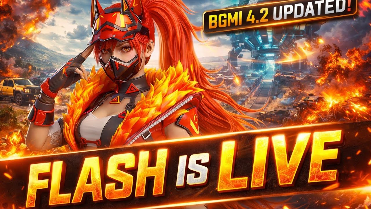 FLASH IS LIVE | BGMI 4.2 UPDATE 💀| POCO F7 🔥| 120FPS ⚡| BGMI LIVE STREAM 🎮