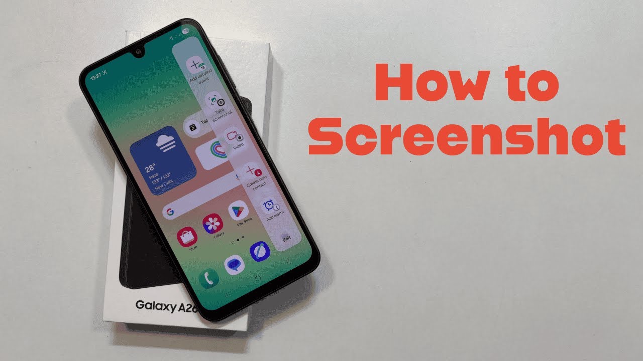 Как сделать снимок экрана на Samsung Galaxy A26 5G (4 простых способа!)