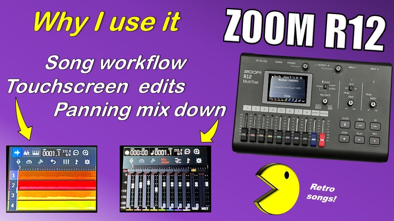 Zoom R12: Why I use it // Song workflow plus a panning mix down trick!