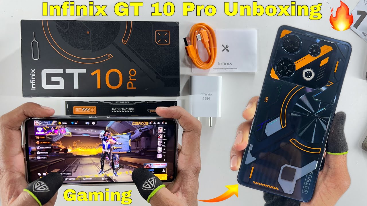 Infinix GT 10 Pro unboxing and gaming test this is gaming phone with MediaTek Dimensity 8050 CPU