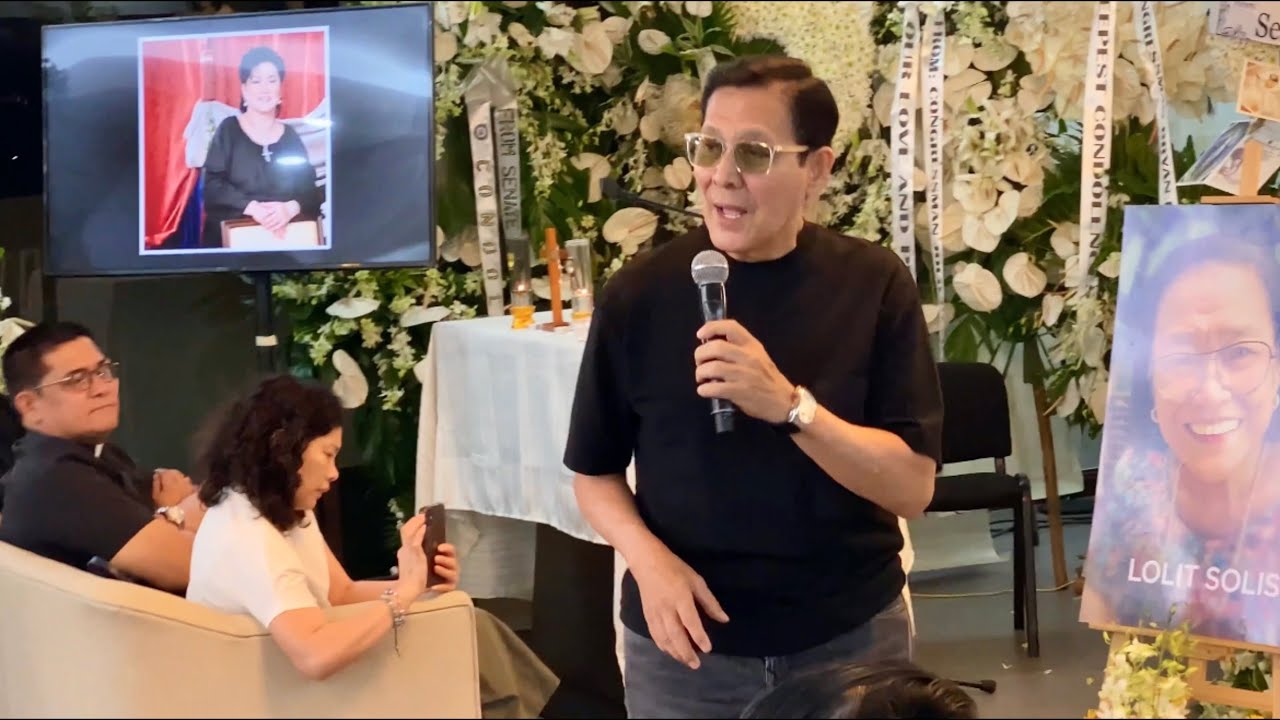 TIRSO Cruz III Sings LOLIT Solis’ Favorite SONG, ‘THROUGH THE YEARS’ at the Final Night of Her WAKE…