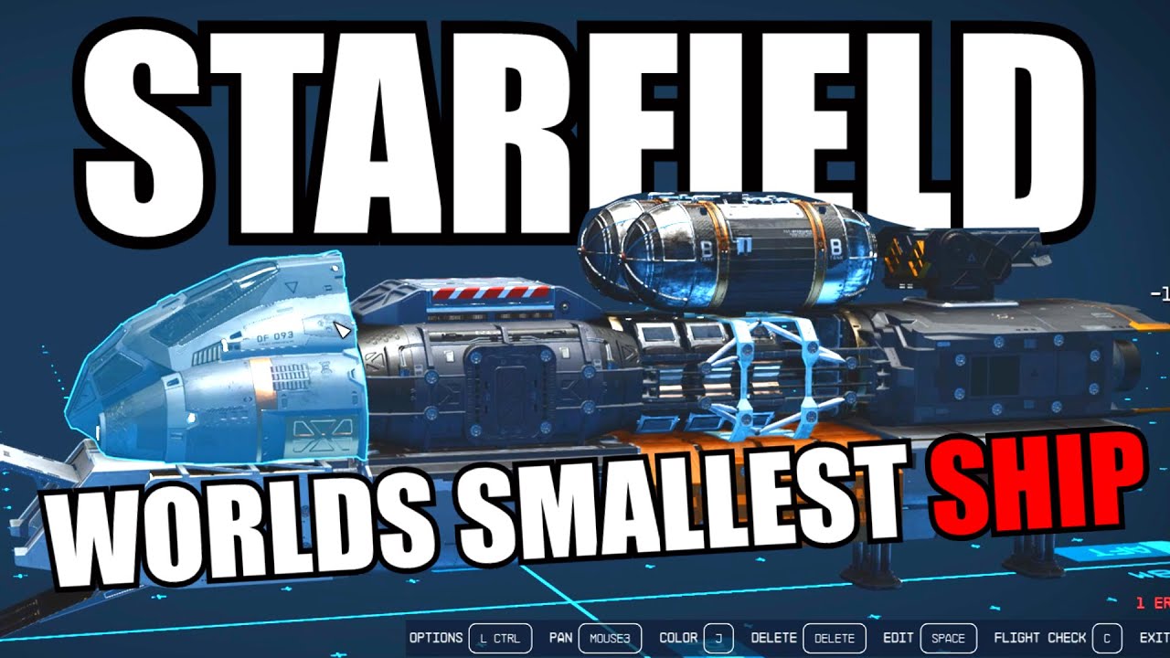 I BUILT THE SMALLEST SHIP POSSIBLE - STARFIELD