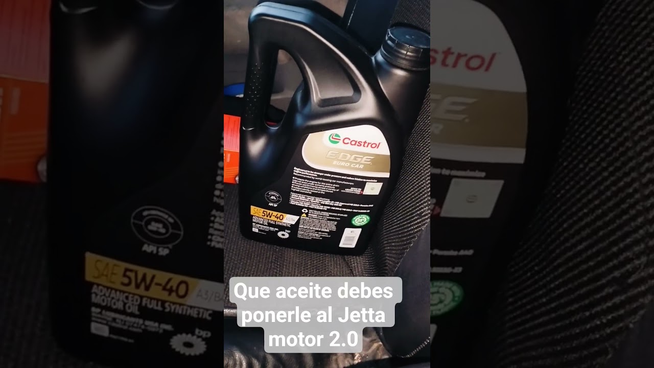 Que aceite debes ponerle a tu Jetta motor 2.0