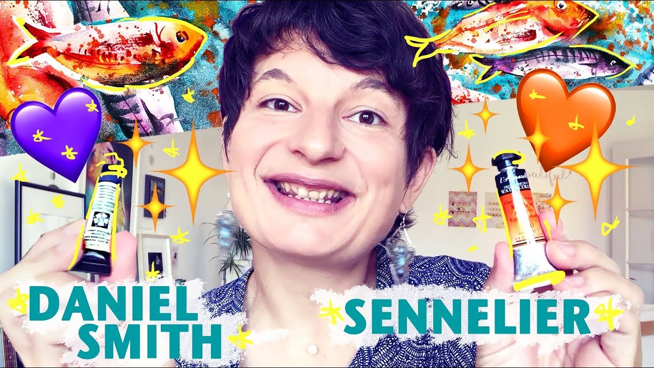My 2 new PAINTS!! 🎨 Daniel Smith + Sennelier Watercolor