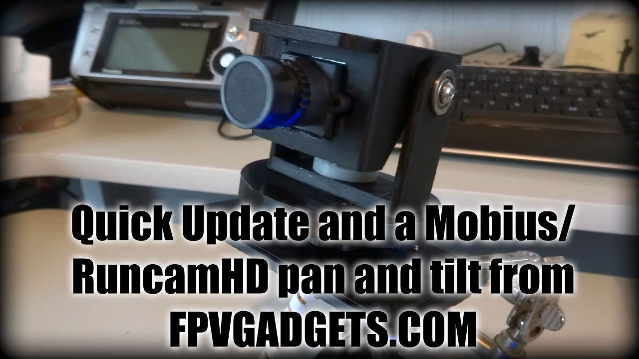 Mobius / RuncamHD 360&ordm; pan and tilt mount from fpvgadgets.com