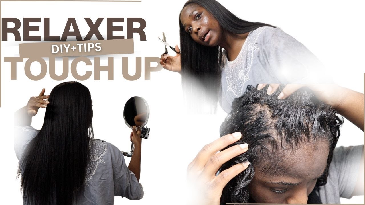 RELAXER ROOT TOUCH UP || DIY w/ TIPS FOR A GOOD RELAXER #relaxer #relaxerhair #permhair