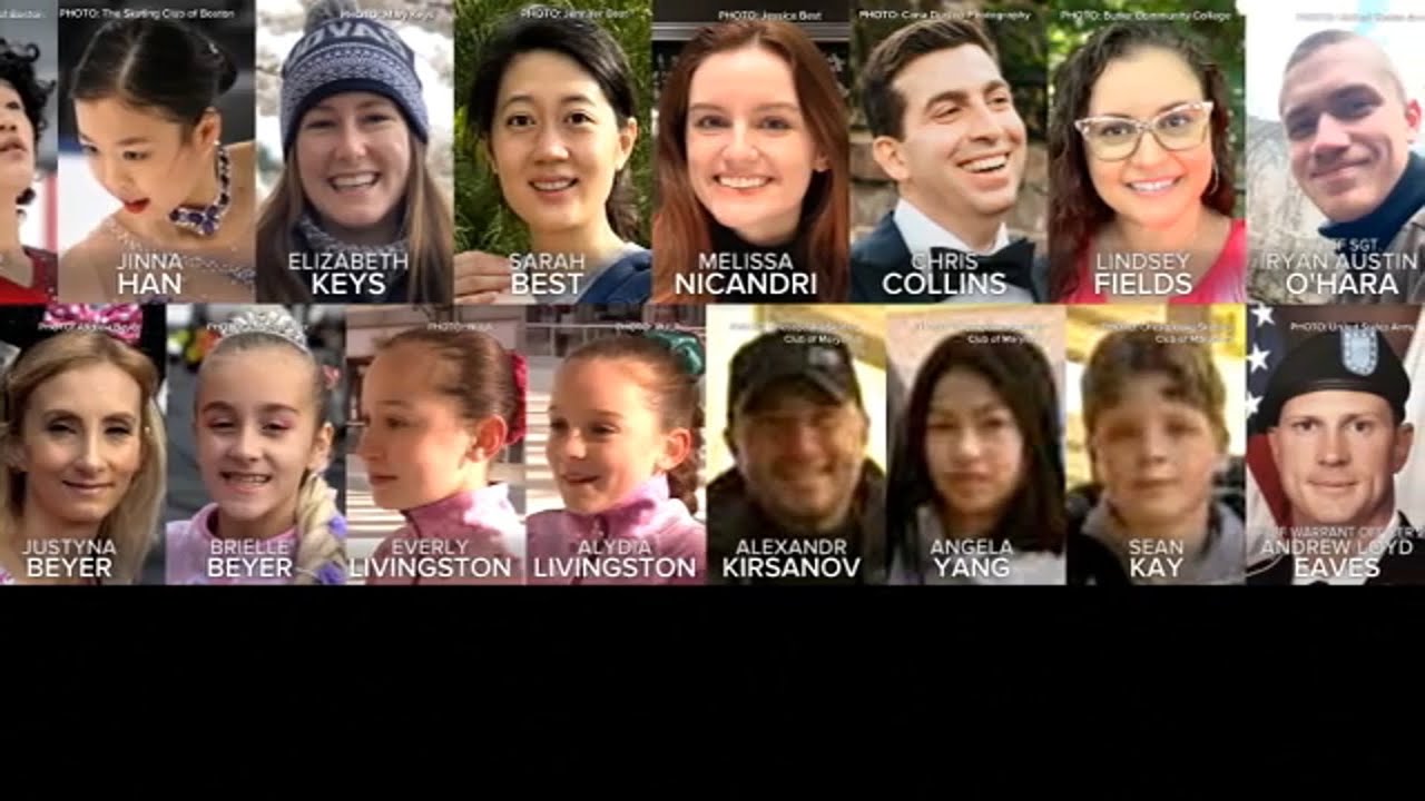 Dozens of DC plane crash victims' families gather for memorial ceremony on runway