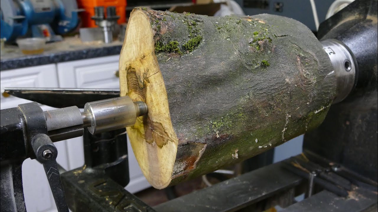 Woodturning - The Moss Monster!