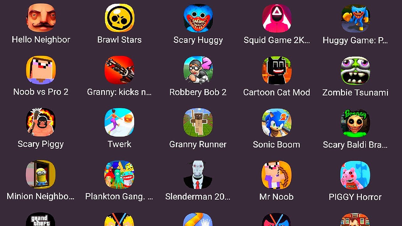Hello Neighbor,Baldi,Poppy Playtime,Noob Vs Pro,Huggy Wuggy Horror