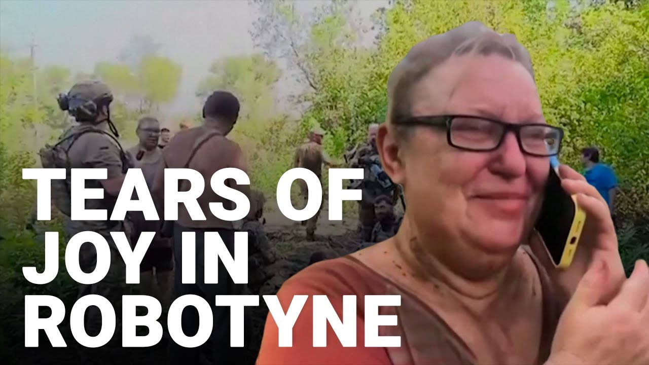 Liberated Ukrainians cry tears of joy as Ukraine gains strategic foothold in southeast