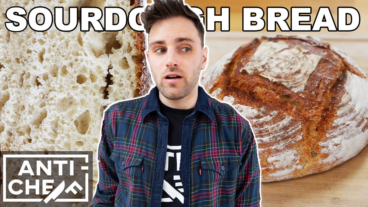 The Easiest Way to Make SOURDOUGH BREAD - Quarantine Baking