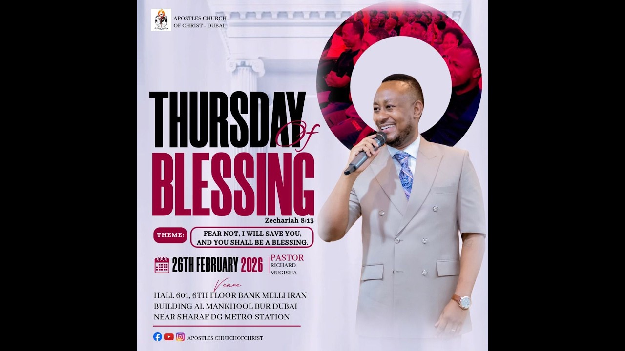 FEAR NOT, I WILL SAVE YOU, AND YOU SHALL BE A BLESSING BY PASTOR RICHARD MUGISHA 25-02-2026