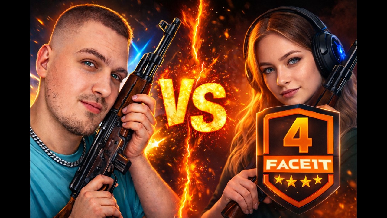 Ja vs Kobieta 4level faceit [1v1]