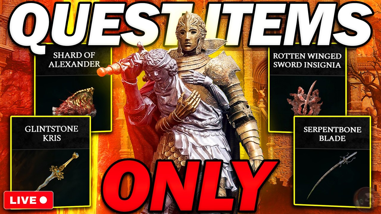 Can I beat Elden Ring using QUEST ITEMS ONLY?