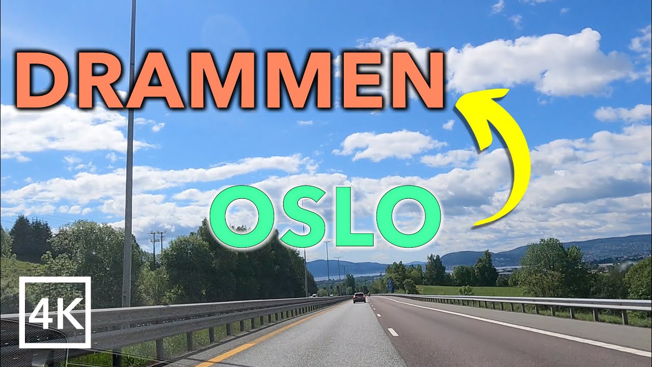 Driving OSLO to DRAMMEN 🇳🇴 - Norway