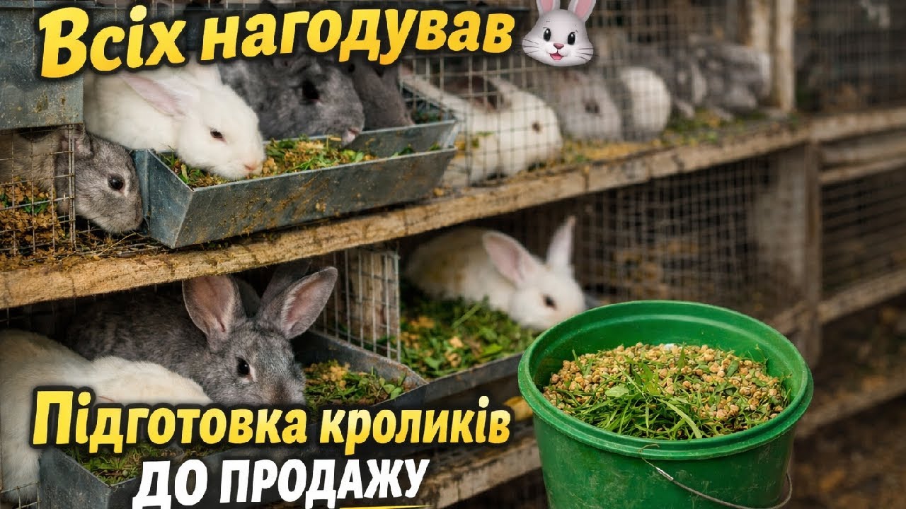 Всіх нагодував. Підготовка кроликів до продажу