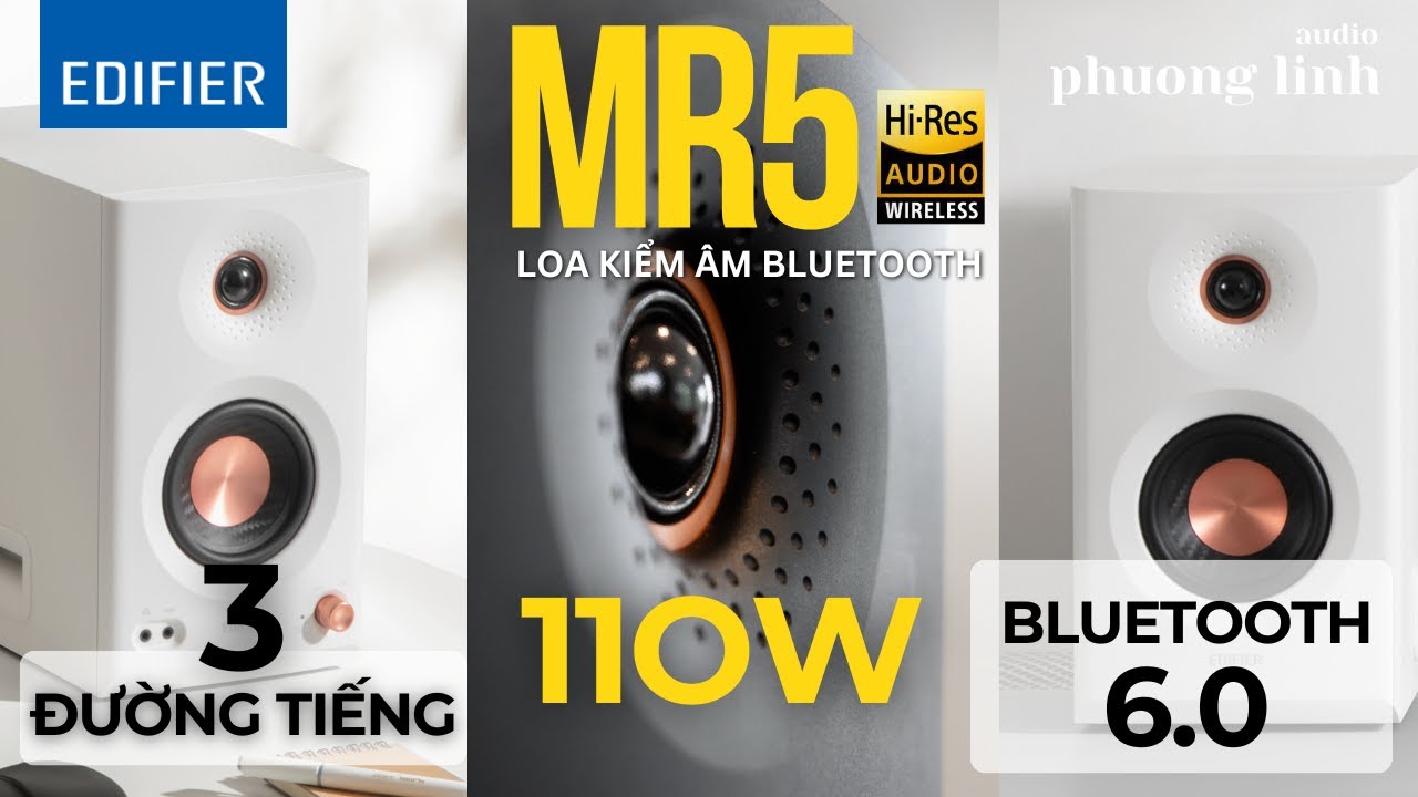 [4K] Review Edifier MR5 - Loa kiểm âm 3 đường tiếng CAO CẤP nhất EDIFIER