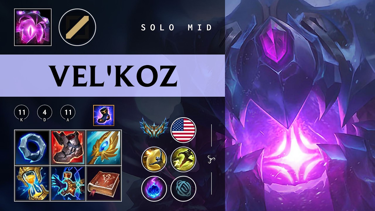 Vel'Koz Mid vs Zed - NA Challenger Patch 26.04