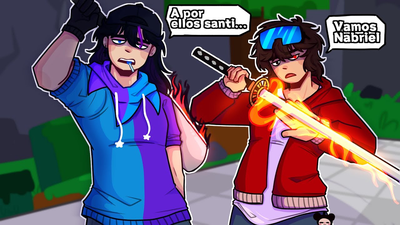 NABRIEL y SANTICO PAPEAN en LOS CAMPOS DE BATALLA 😎