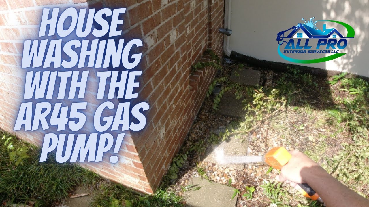 House Washing with the AR45 Gas Pump