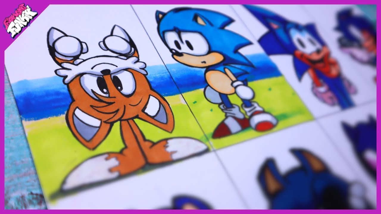 (Рисуем Пятничный вечер Funkin Spinning Tails)ㅣСоникㅣСоник говоритㅣФантомная атака