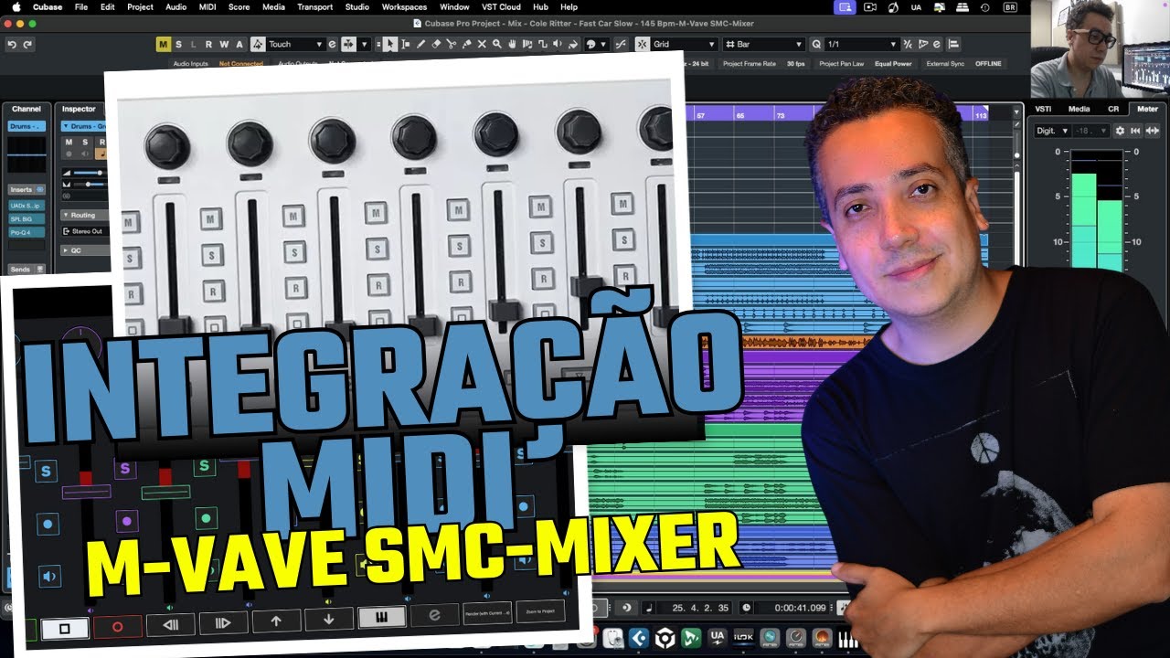 Integração MIDI / MIDI CC Mapping - M-Vave SMC-Mixer