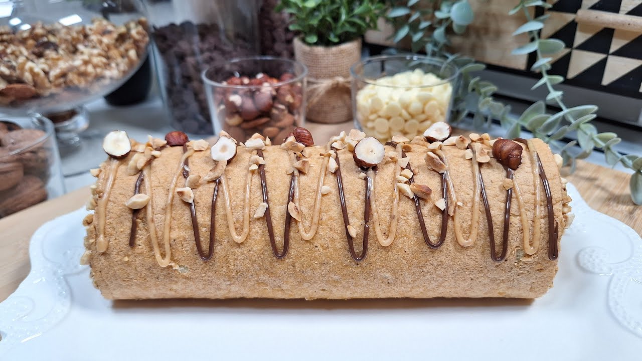 Biscuit roulé crème Bueno maison 😍 Douceur et gourmandise au rendez-vous!