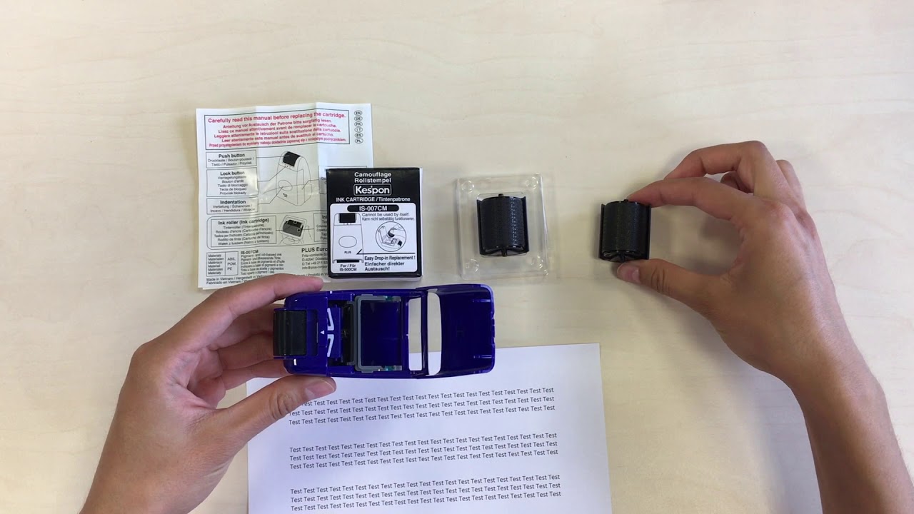Guard Your Id Camouflage Roller Stamp Refill