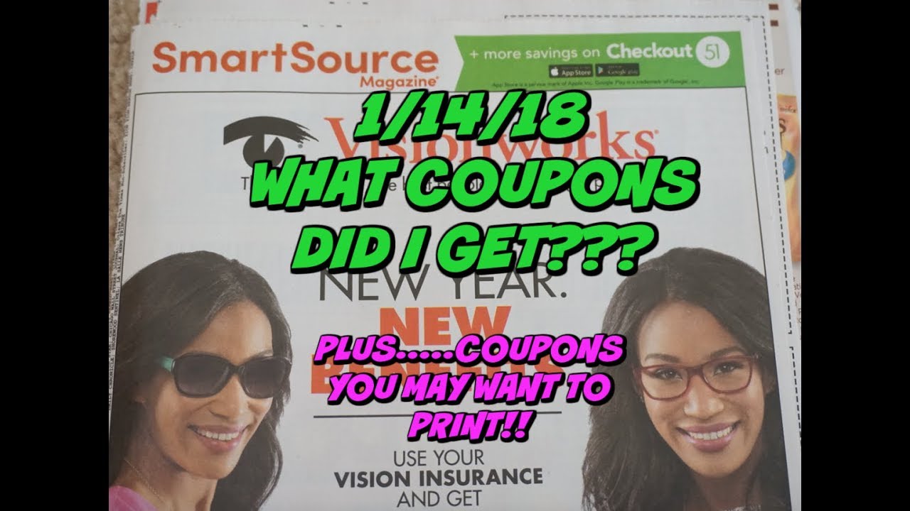 1/14/18 WHAT COUPONS DID I GET? ~ COUPONS TO PRINT